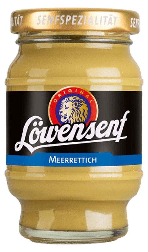 Löwensenf Senfspezialität Meerrettich Tönnchen - 100ml Produktbild 