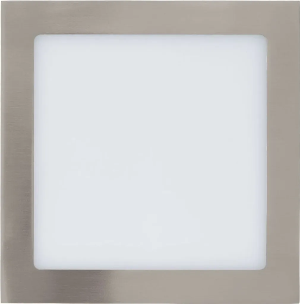 Panneau LED encastré Fueva 22x22 cm 1700lm blanc chaud en alu mat