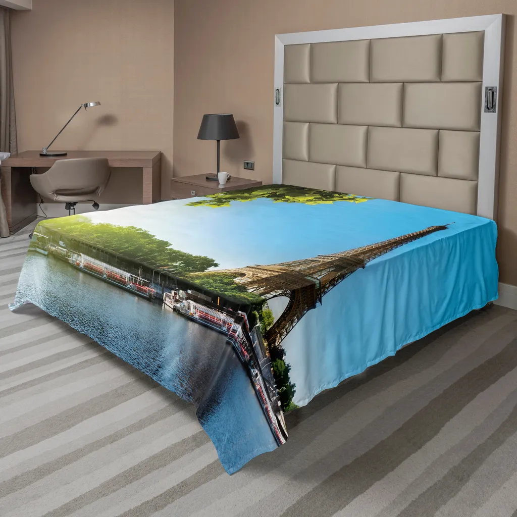 Lenzuolo Decorativo Parigi ABAKUHAUS - Stampa 3D Torre Eiffel 275x260