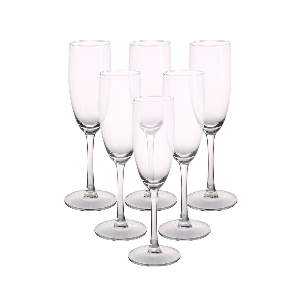 ROYAL LEERDAM DIAMOND Champagnergläser / Sektgläser 180 ml, 6 Stück