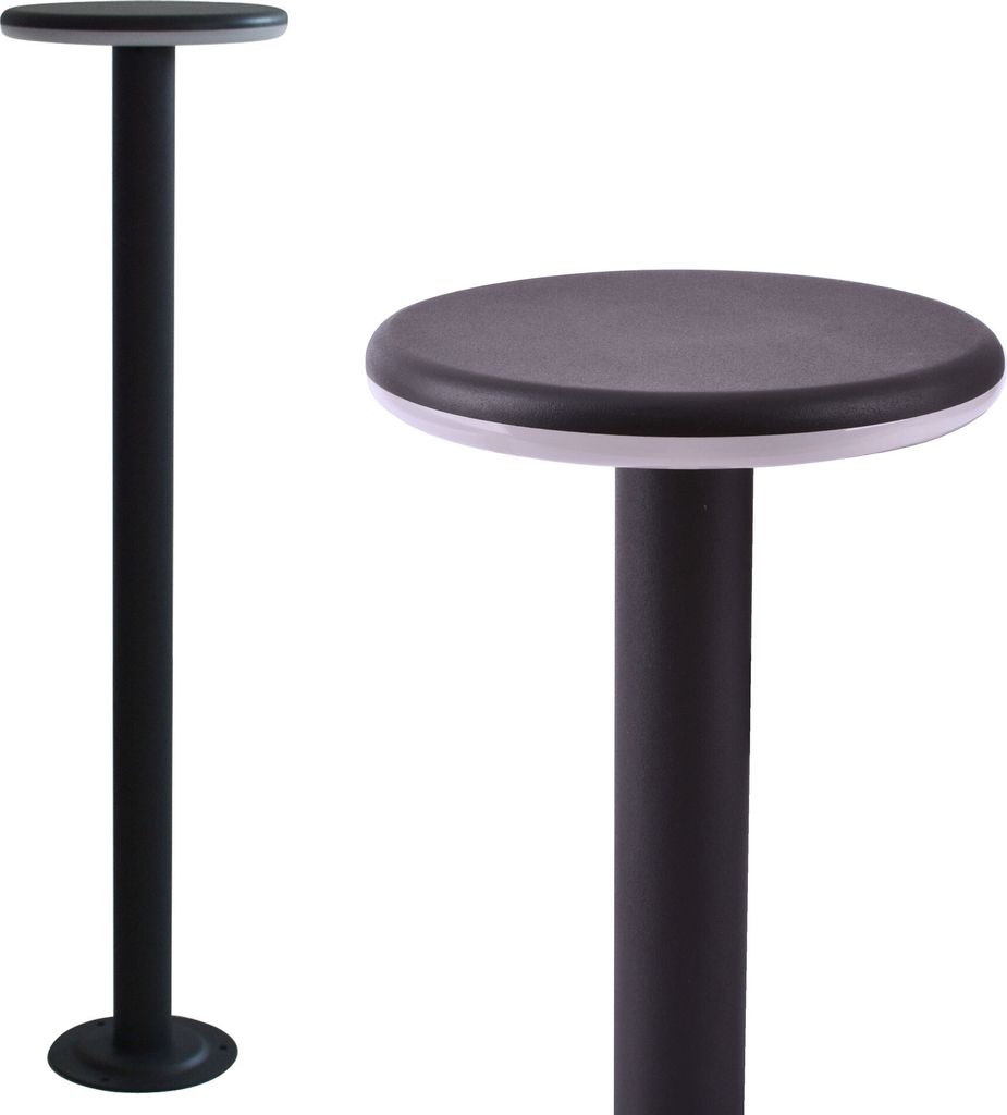 MODERNE LED Standleuchte Pollerleuchte Wegeleuchte 10W - 78cm hoch - warmweiß - schwarz - Wandlampe Wandleuchte Außenlampe Lampe Gartenleuchte 17902