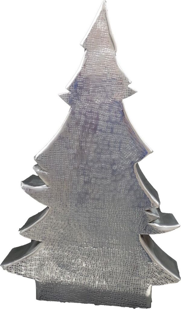 Deko Weihnachtsbaum Carpo Tannenbaum 32x8x51cm aus poliertem Aluminium