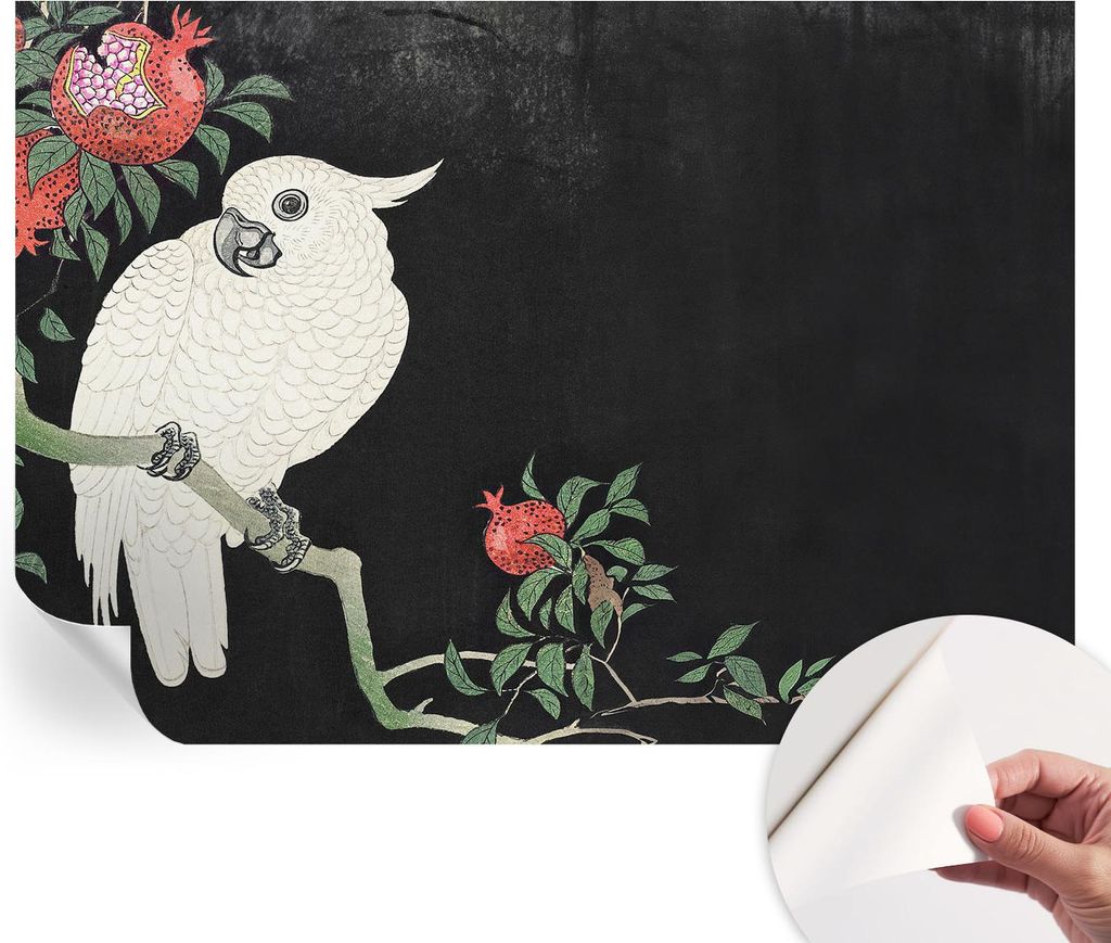 Selbstklebende Wandtapete - Dekorative Tapete für Wohnzimmer - Klebefolie für Wandbilder - Tapetenfolie für Wanddekoration - 208x146 cm - Granat...