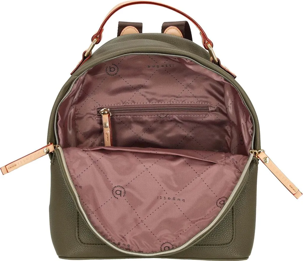 Sac à Dos Bugatti Ella Vert Olive - Idéal pour Travail et Sorties - 10