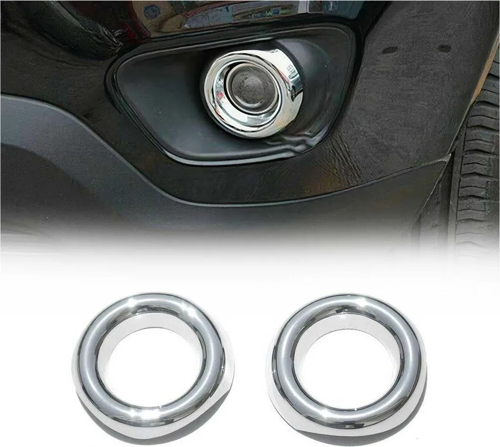 2x Cornice Fendinebbia Jeep Compass 2011-2016 Cromo ABS | Kit Restyling