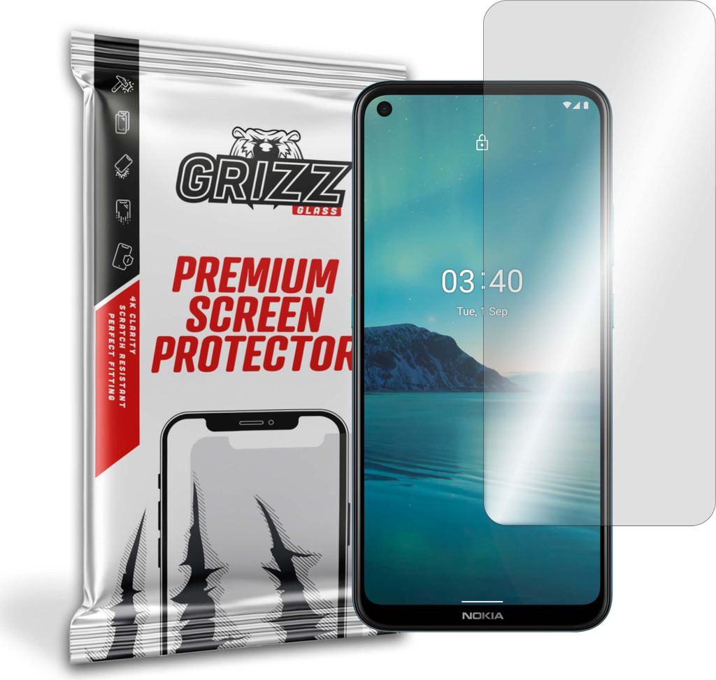 Hybridglas GrizzGlass für Nokia 3.4