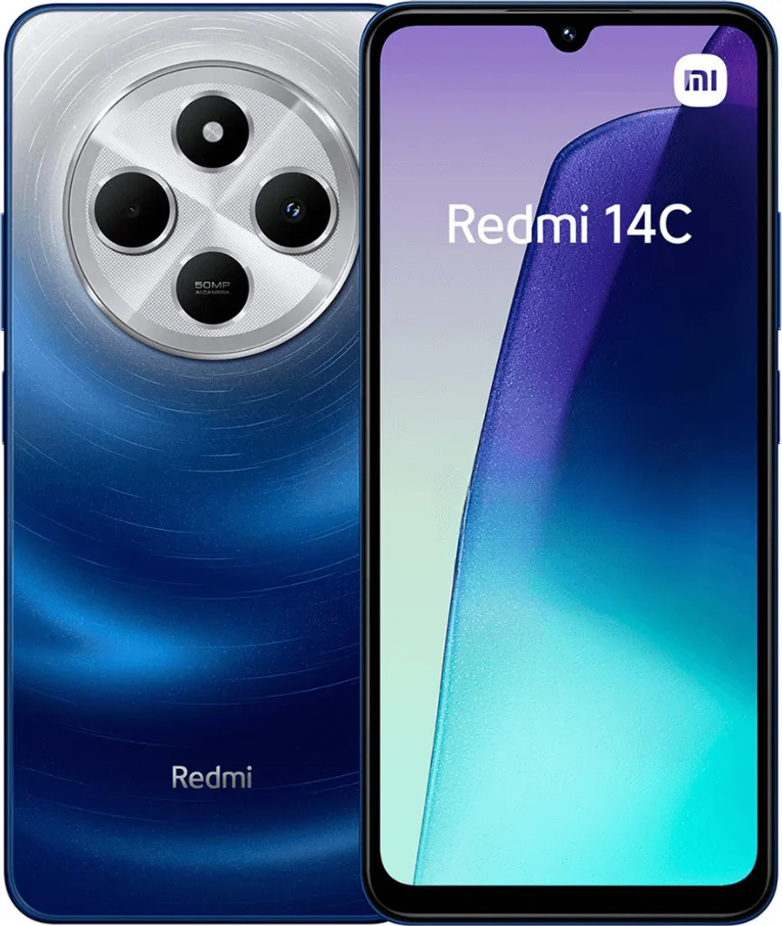 Smartphone Xiaomi Redmi 14C 128 Go Bleu - Téléphone Mobile 4G Dual SIM