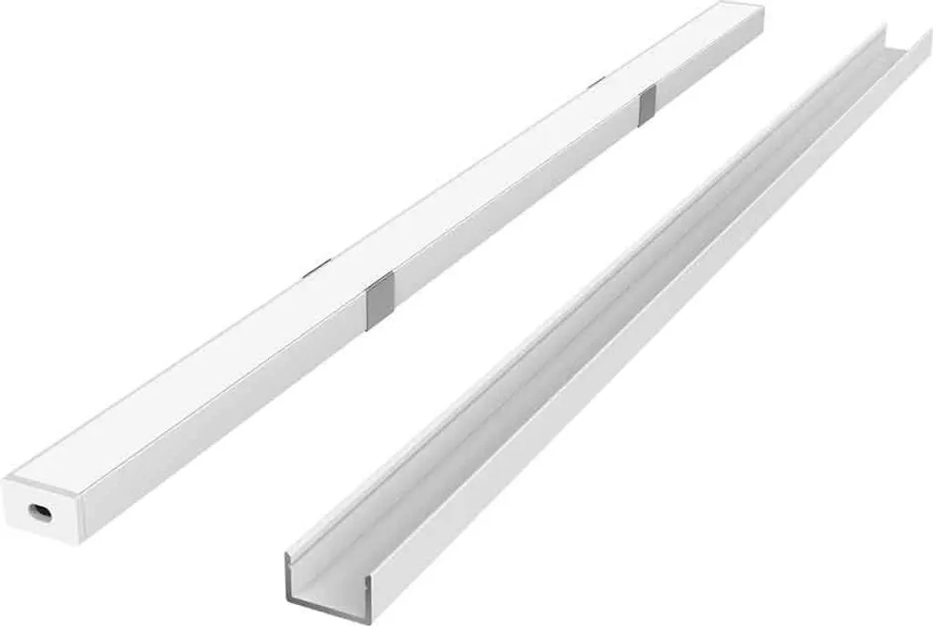 Profilé LED 2m Aluminium Blanc Prime-Set avec Dissipation Thermique Pro