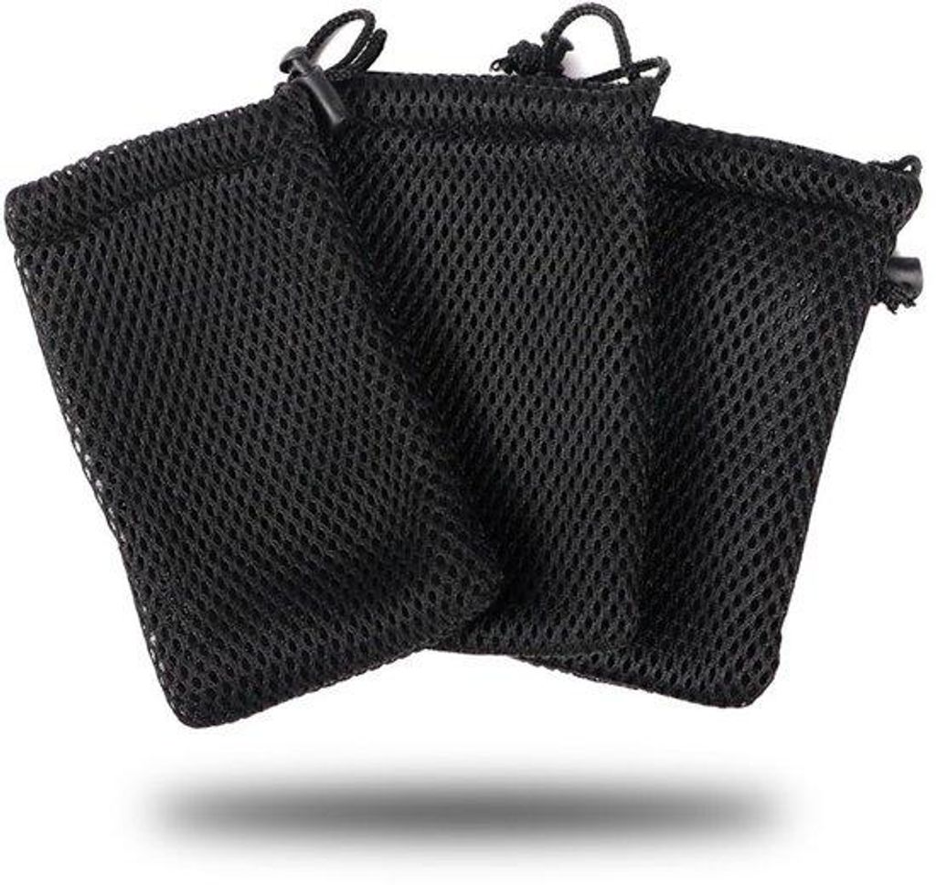 Schwarz Nylon-Tas mit Riemen, kleine Aufbewahrungs-Tasche für kleine Gegenstände, MP3-Ladestation, Kabelschlüssel