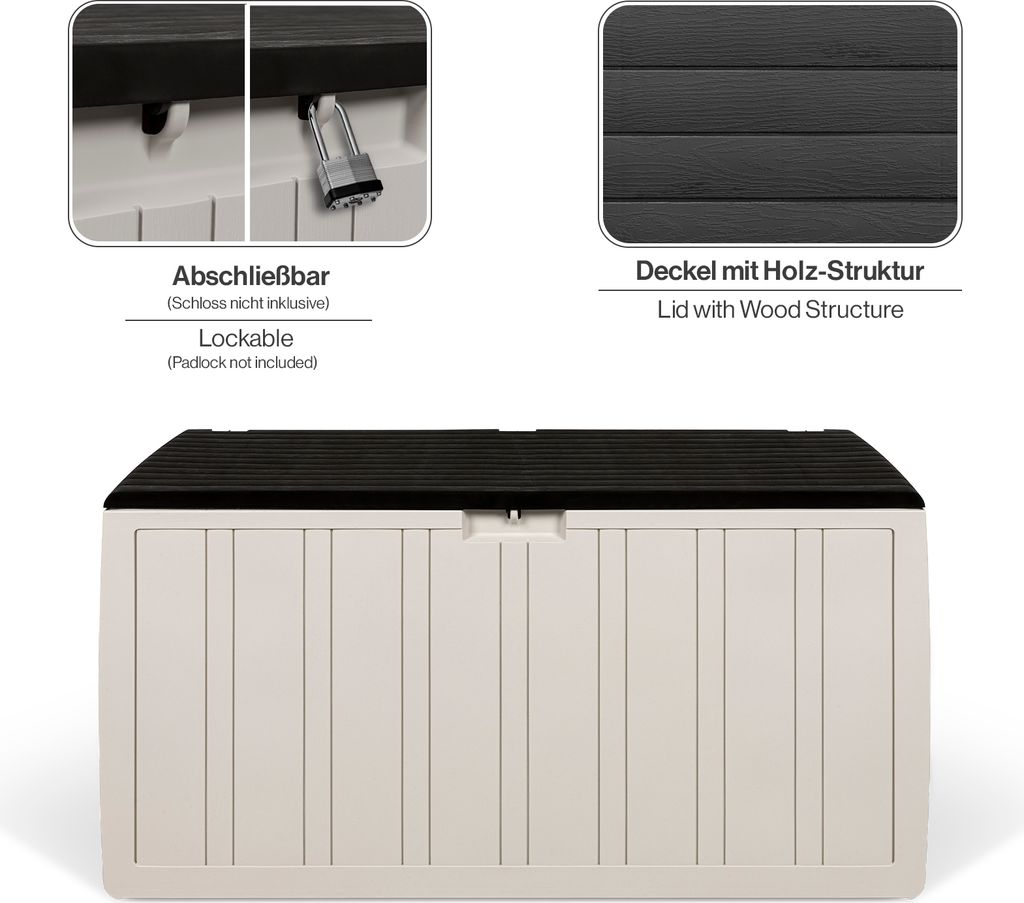 Kreher Kissenbox 'Leonardo' in Creme Weiß 270 Liter Produktbild 3
