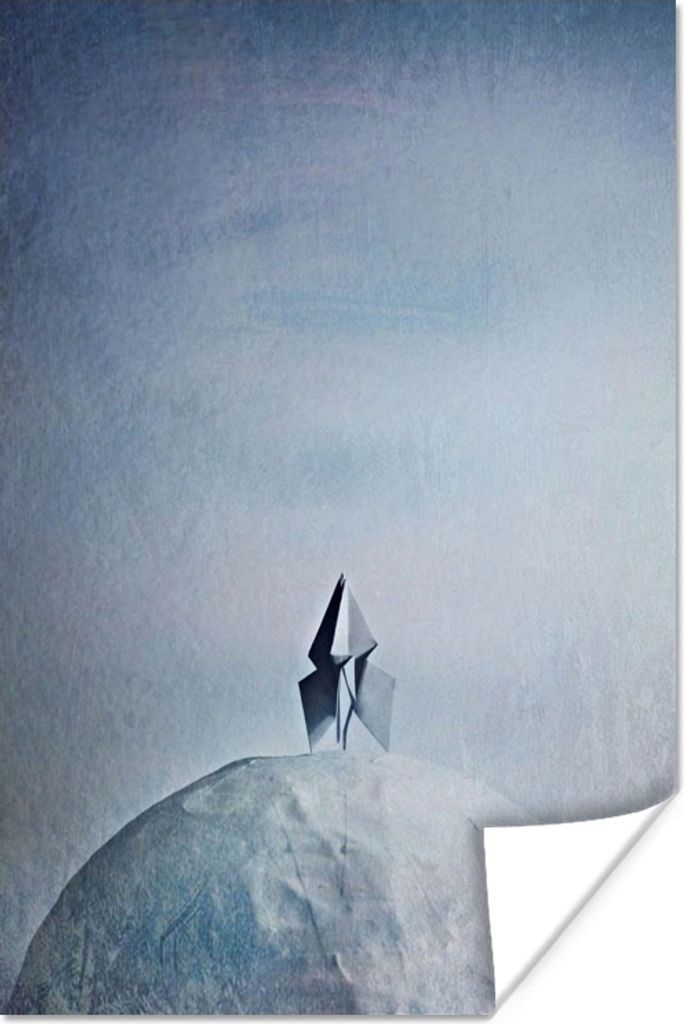 MuchoWow Poster Illustration - Kinder - Rakete - Papier 40x60 cm - Plakate für die Wand - Poster Babyzimmer