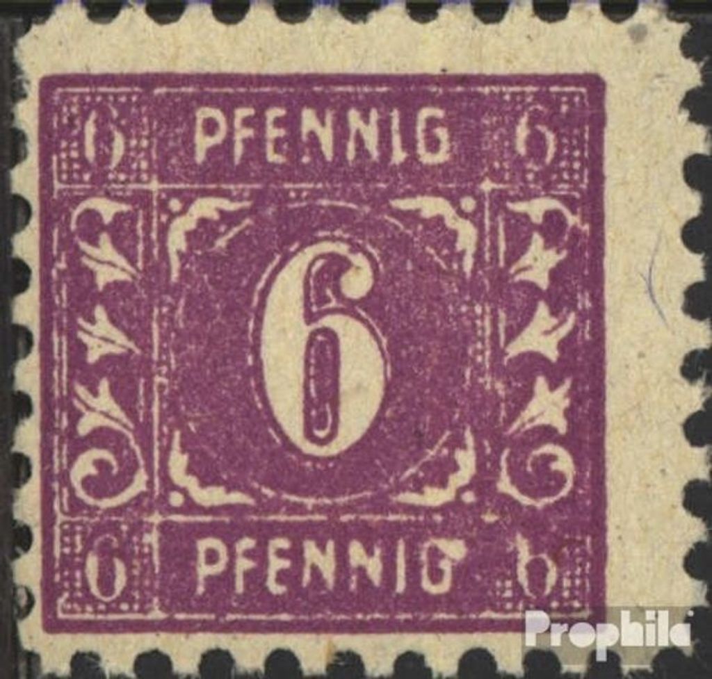 Briefmarken Sowjetische Zone (All.Bes.) 1945 Mi 9 XIV, Punkt am G von PFENNIG (Feld 57) postfrisch Mecklenburg 1.Ausgabe