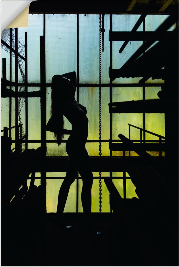 ARTland Wandbild, selbstklebend Abandoned Silhouette Größe: 60x90 cm
