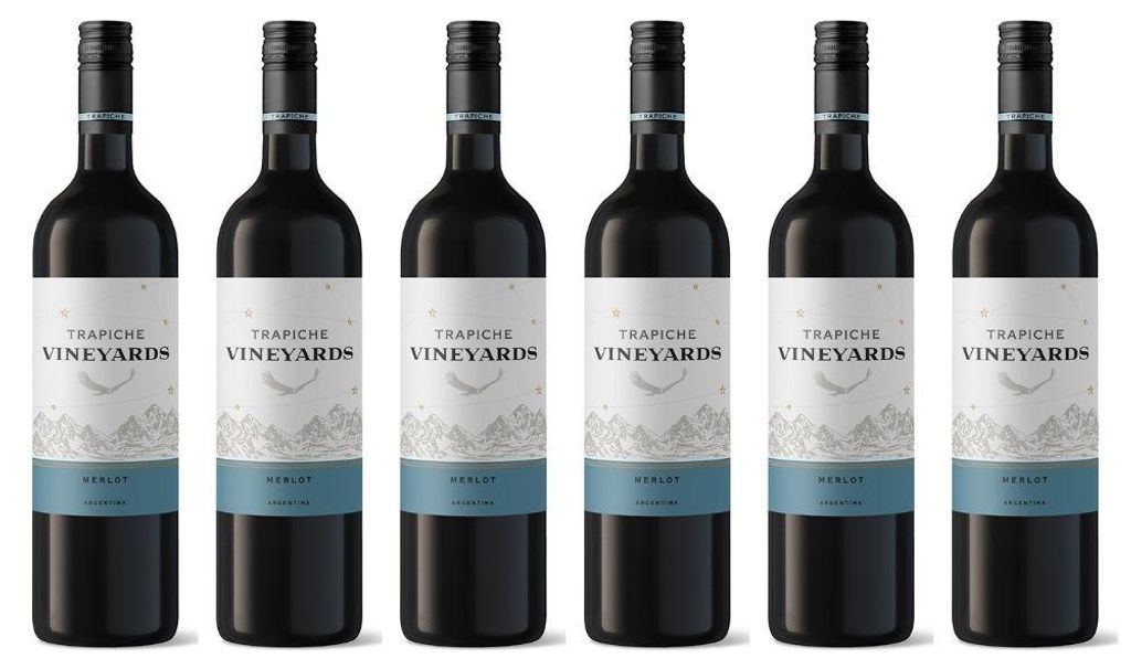 6x Trapiche Merlot 12,5% 0,75L (Arg) Produktbild 