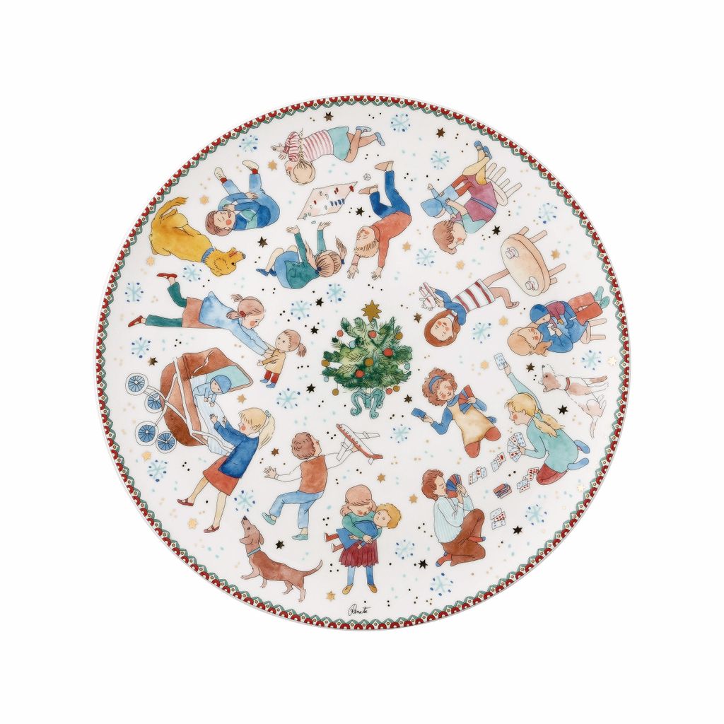 Giochi di Natale, piatto per biscotti 28 cm, Immagine del prodotto 
