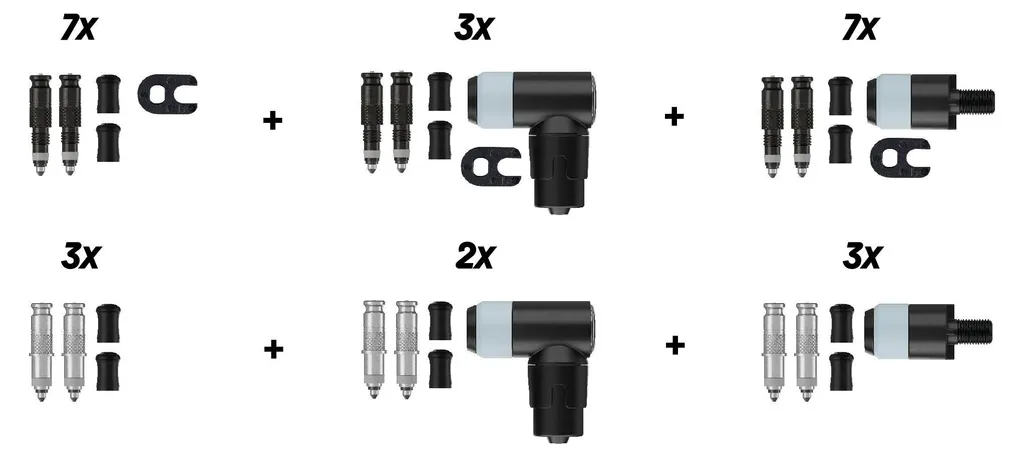 Schwalbe Valve SCV : Lot de 2 inserts de valve Presta haute pression