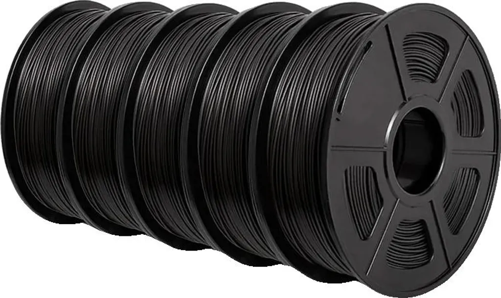 filamento 3D, 1,75 mm, ecologico, 1 kg, ABS nero
