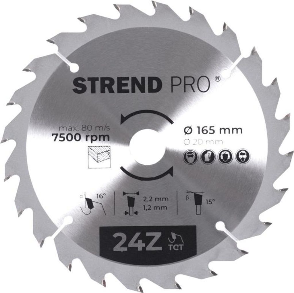 A close-up, studio shot of a circular saw blade.