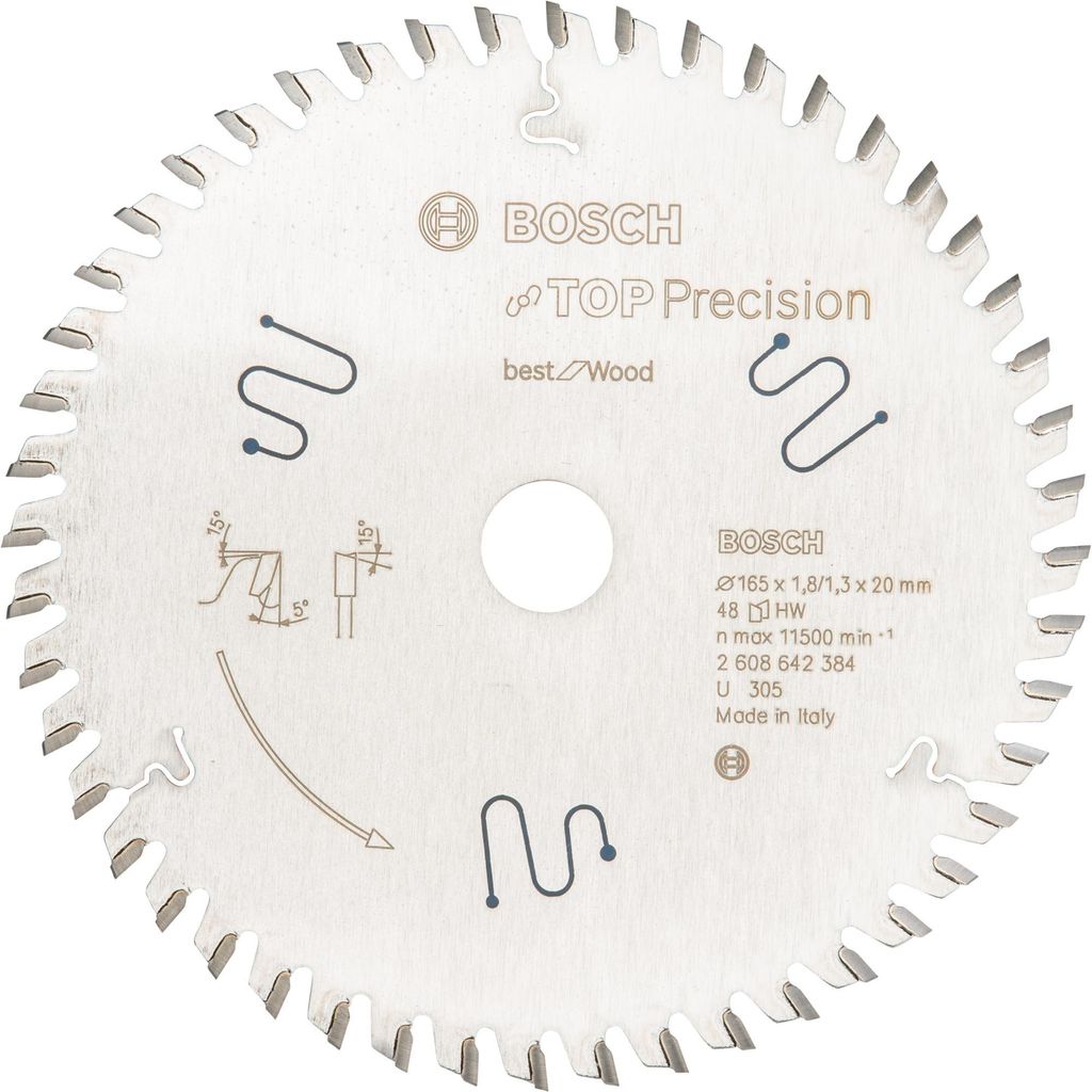 Kreissägeblatt Top Precision Best for Wood, 165 x 20, Z48 Produktbild 