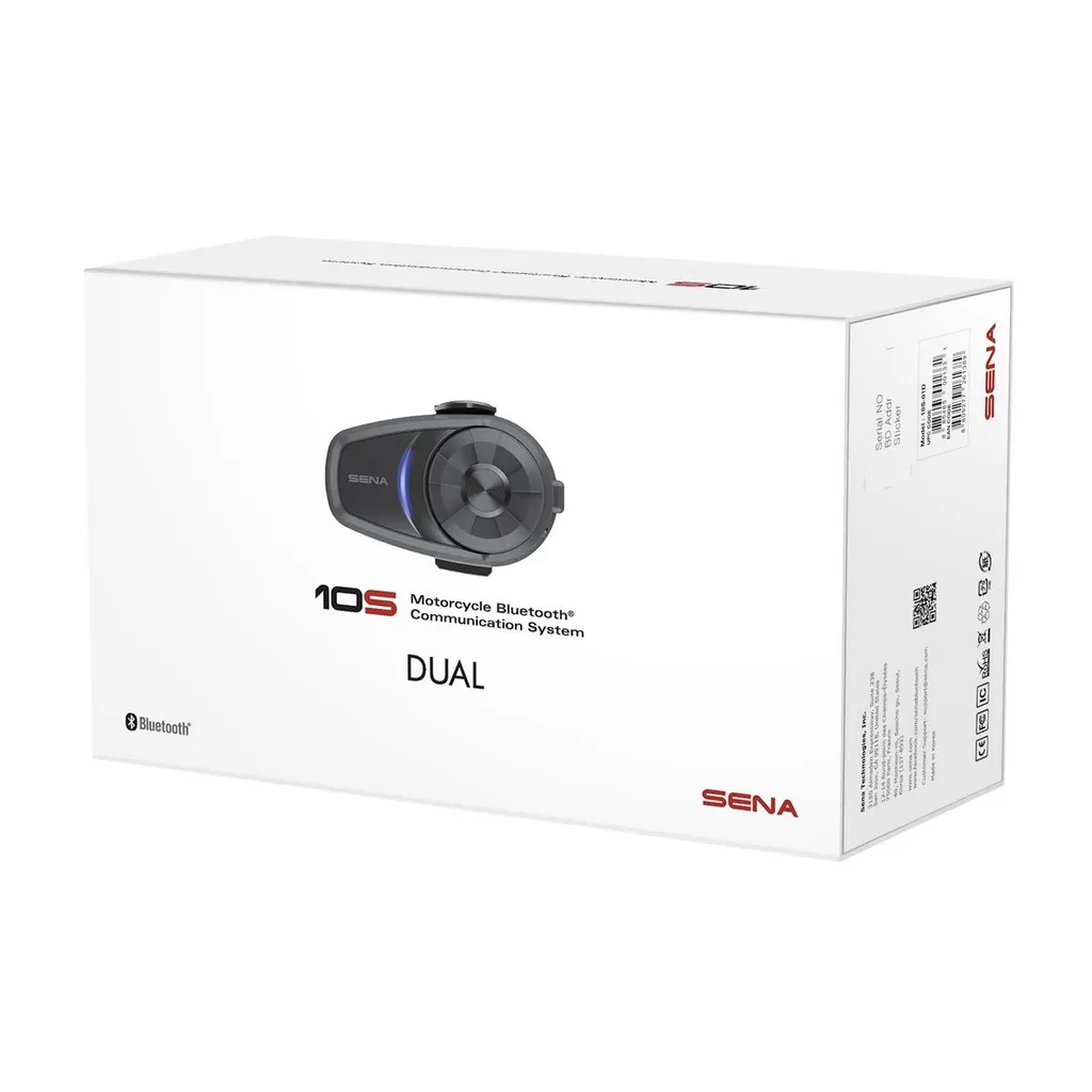 Double Intercom Bluetooth Moto Sena 10S01 : Kit Mains Libres Universel