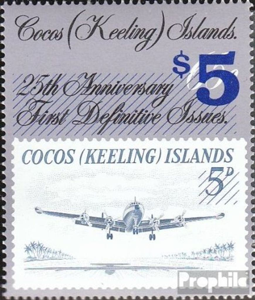 Briefmarken Kokos-Inseln 1990 Mi 236 (kompl.Ausg.) Produktbild 