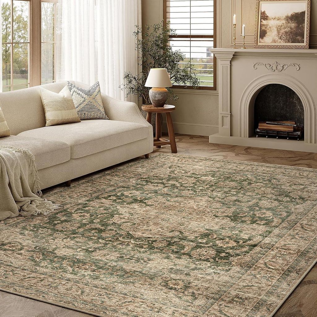 Vintage-Stil Teppich, rutschfest, 160x230 cm Produktbild 