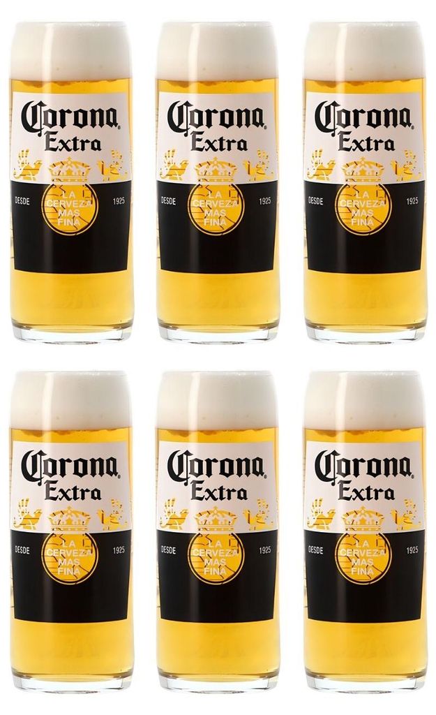 Vasos para cerveza Corona, 330 ml - Juego de 6 unidades Imagen del producto 
