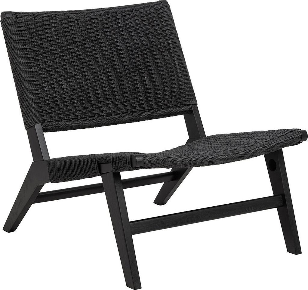 Carson Sessel Lounge-Sessel Holz schwarz.