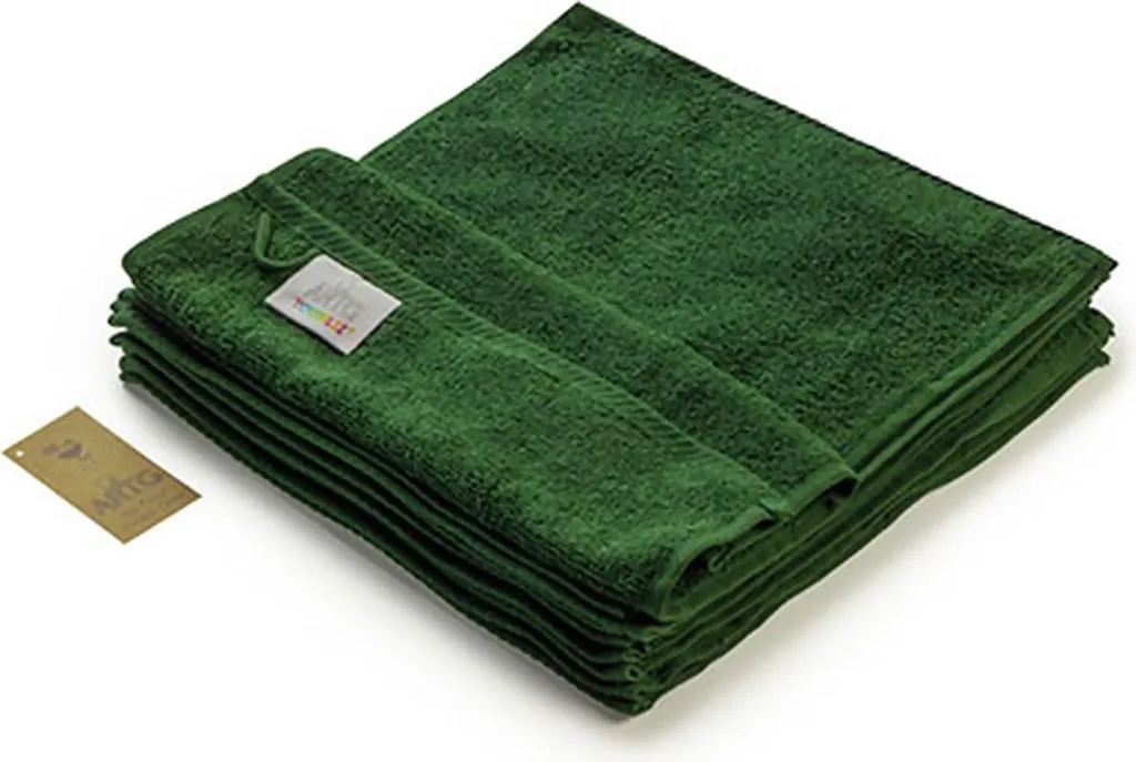 Asciugamano Viso 30x30 Verde Scuro A&R 002.50 | Design e Spugna - 1