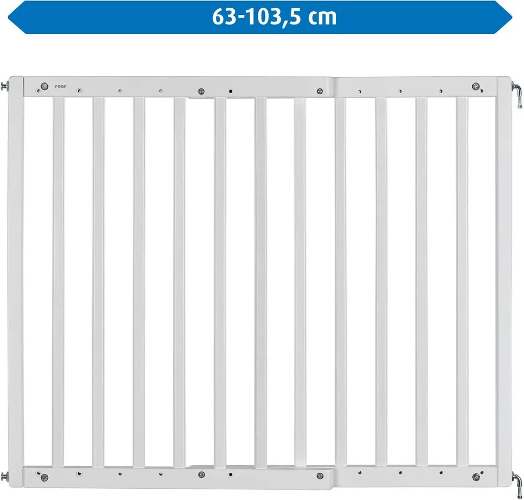 Grille de protection Reer modulaire en métal blanc robuste à visser