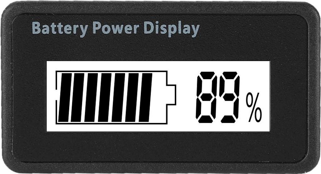 Weiß beleuchtete GY-6H Batterieleistungsanzeige 12-48V Universal Batteriekapazitätsanzeige Voltmeter
