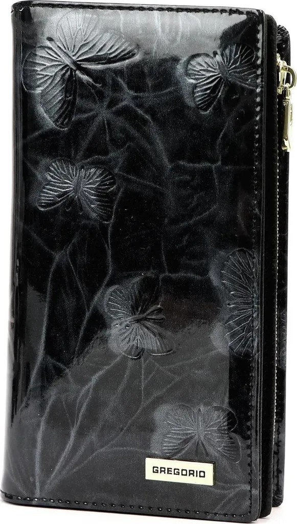 Portafoglio Donna Grande Allungato con Farfalla | Pelle Soft RFID