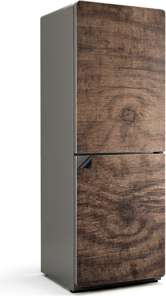 Holzmaserung – Magnetische Kühlschrank Abdeckung – Dekorfolie magnetisch Küche – Kühlschrank Magnet Deko – selbstklebende Magnettafel ...
