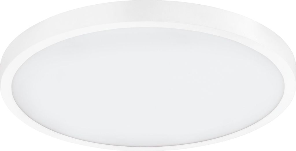 EGLO LED Deckenleuchte Fueva 1, 1 flammige Deckenlampe, Material: Aluminium, Kunststoff, Farbe: Weiß, Ø: 40 cm, neutralweiß