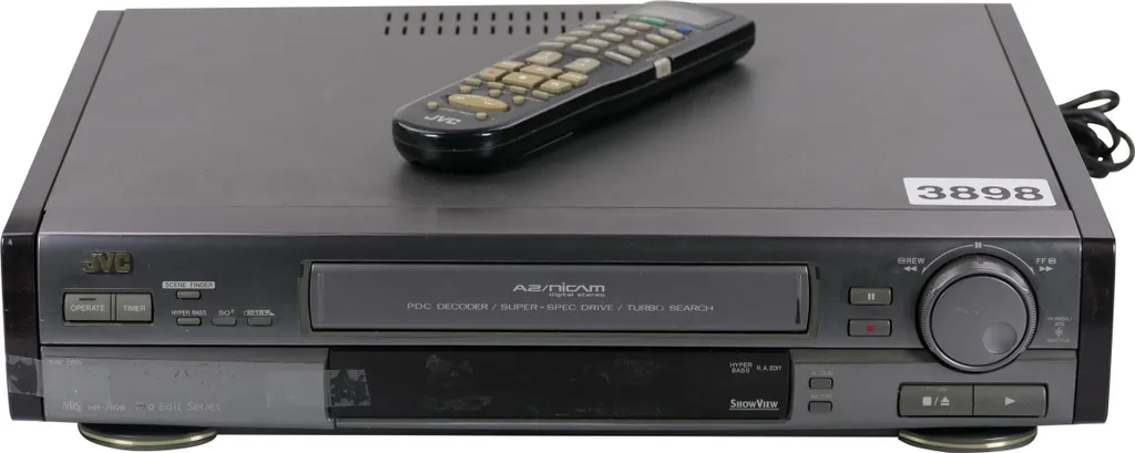 JVC HR-J828EH Magnétoscope 4 Têtes Hi-Fi Stéréo avec Nettoyage Automatique