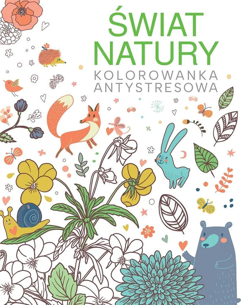 Cahier de Coloriage Anti-stress Nature Papier Épais pour Feutre et Pastel