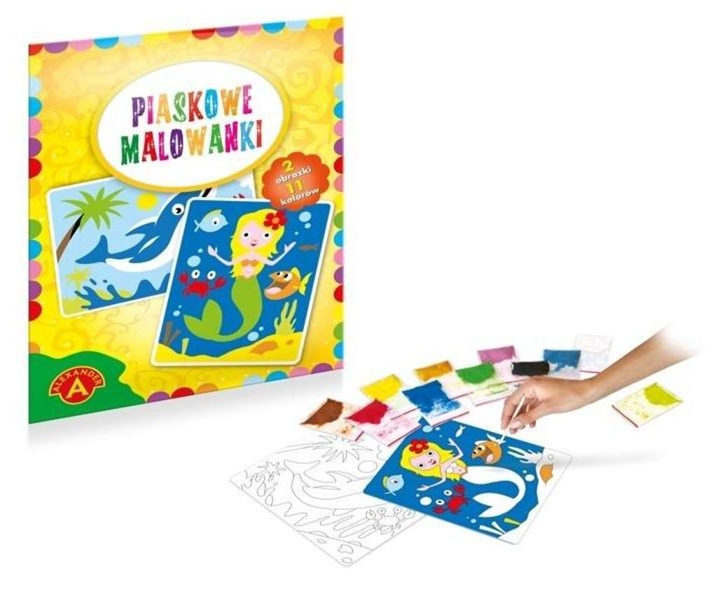 Piaskowe malowanki Syrenka i Delfin ALEX Obrázok produktu 