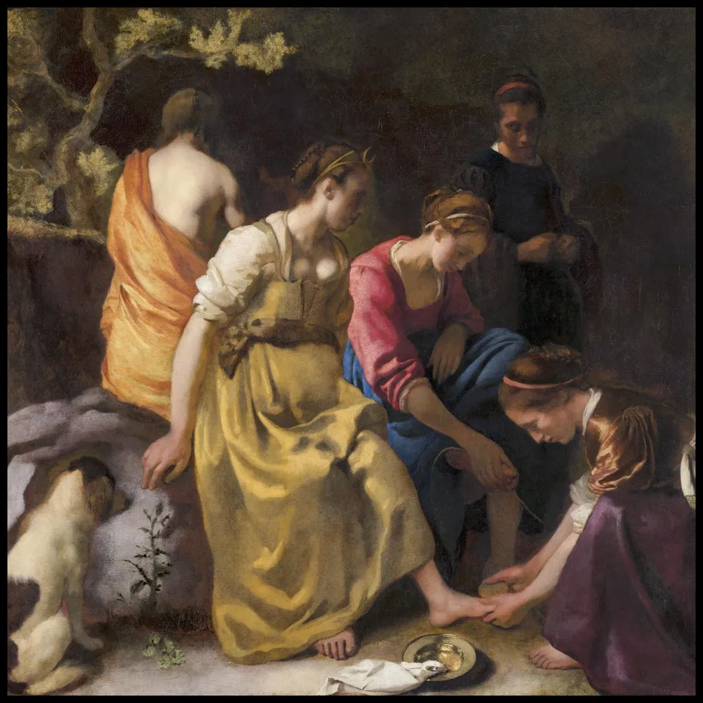 Habillez vos grands murs vides avec l'affiche Vermeer 100x100 Vintage