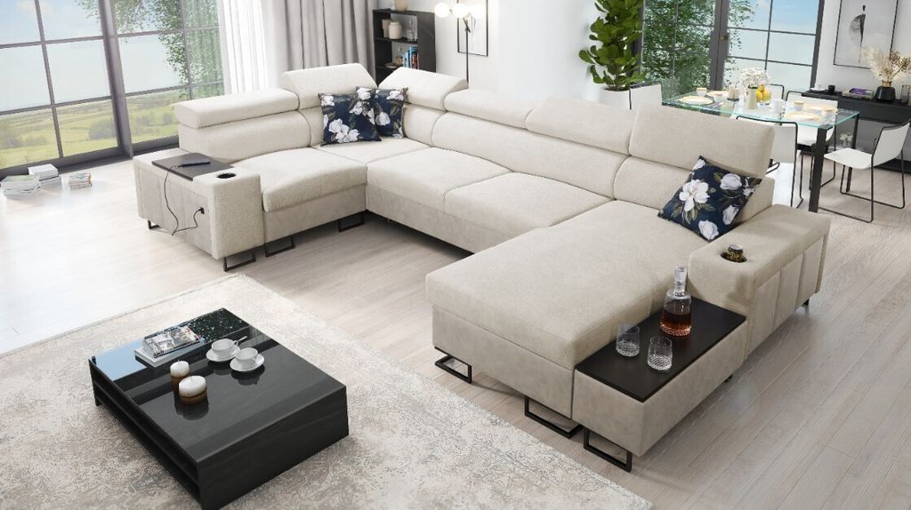 Kaiser Möbel Großes Ecksofa für das Produktbild 