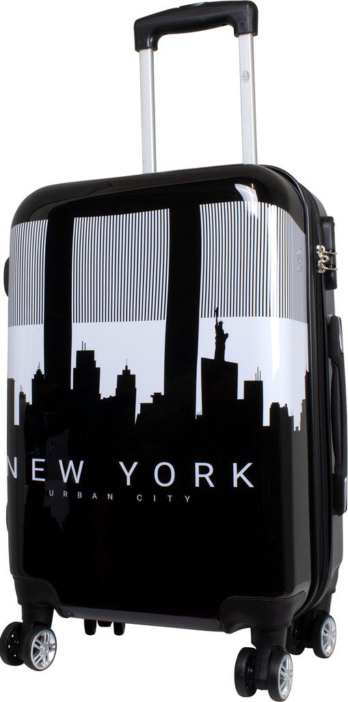 Polycarbonat Kleiner Handgepäck Reisekoffer Manhattan New York 55 cm Motivkoffer