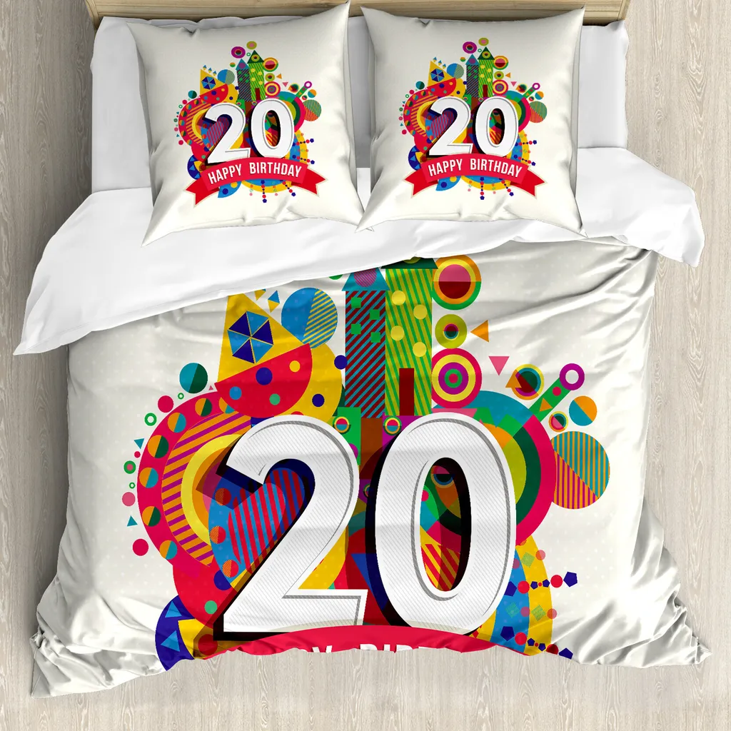 Copripiumino 20th Birthday ABAKUHAUS 200x200 - Set Regalo Anallergico