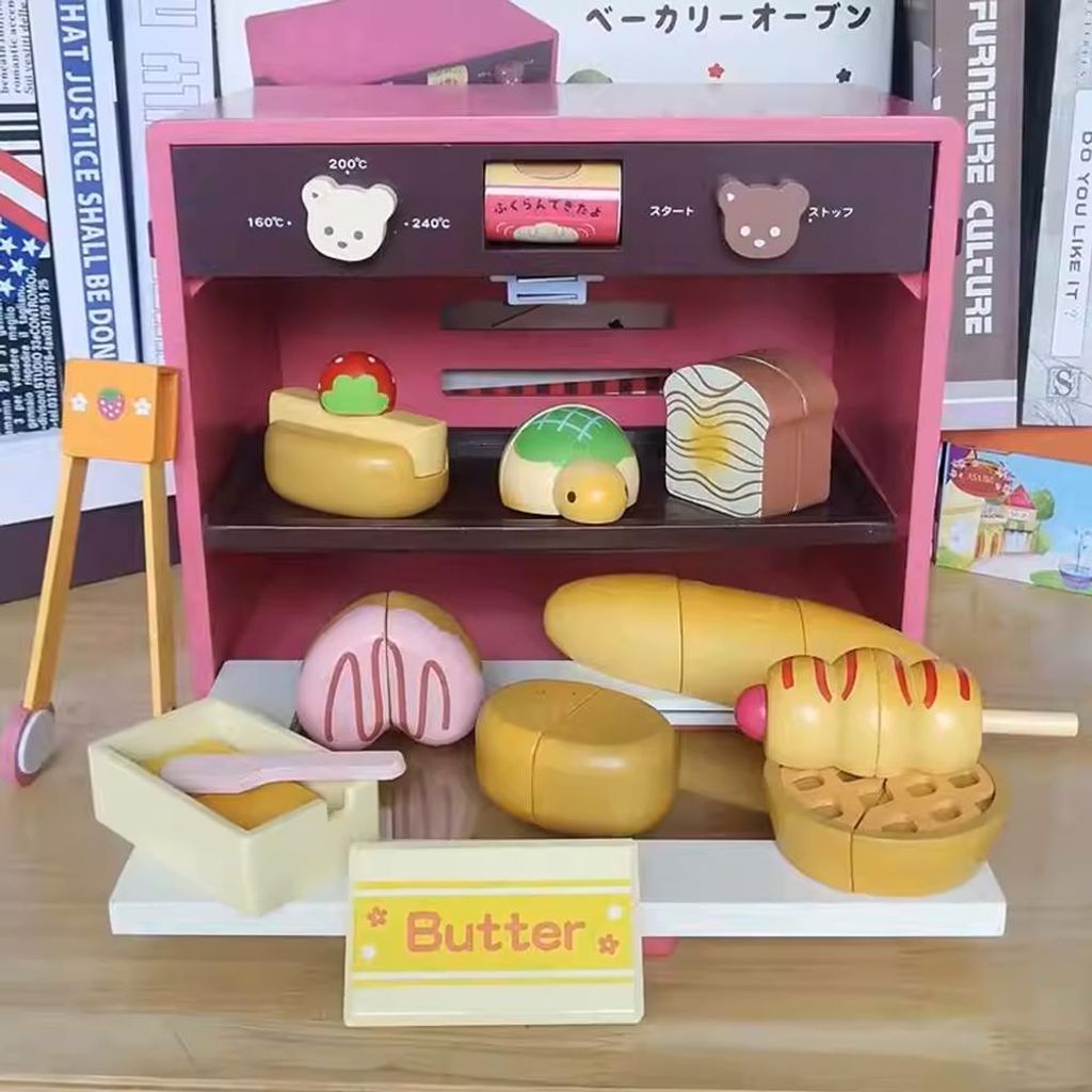 Kinderküchen-Spielzeug Set, Kinder-Mikrowelle und realistischem Toaster – Lernspielzeug Küche Zubehör, Perfektes Geschenk Kleinkind 30*25*20cm