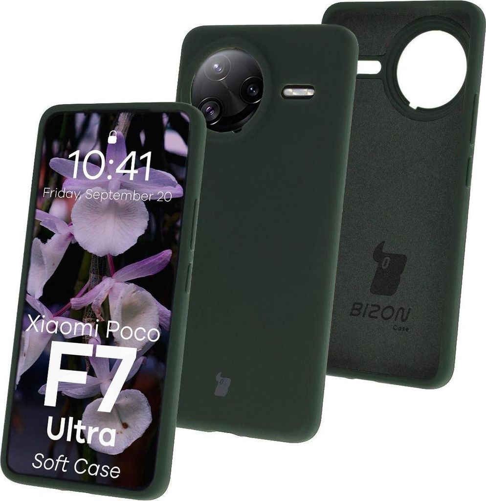Bizon Soft Case Xiaomi POCO F7 Ultra dunkelgrün