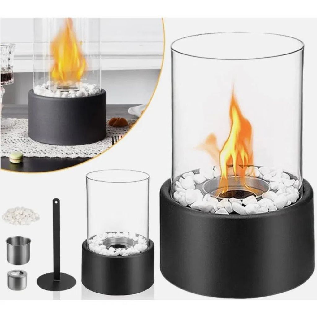 Bioethanol Tischkamin zylindrisch, modern, freistehend, Produktbild 