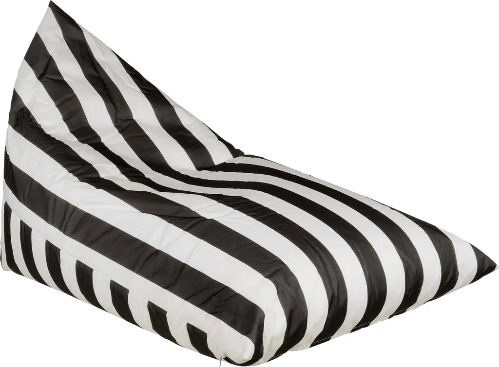 In the Mood Coussin de jardin Rissy Noir 140x95x95 cm en Polyester résistant