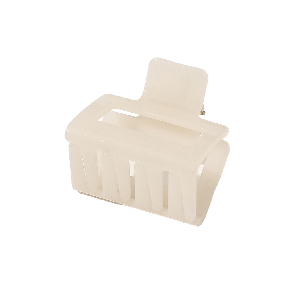 Quadratische Haarklaue, einfarbig, rutschfeste Haarspange, Hinterkopf-Haarspange, Hai-Haarklammer, Haar-Styling-Tool