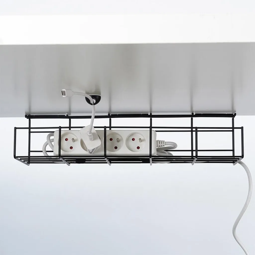 Cable Management Kit Metallo Nero per Setup Gaming e PC Office - 8