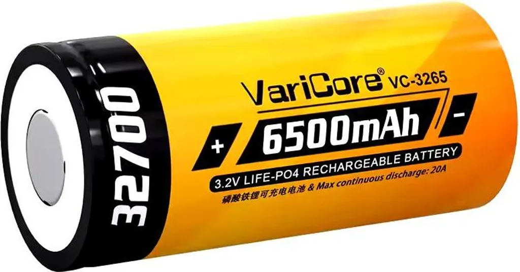 Batterie Li-ion 6500 mAh VariCore VC-3265 à Longue Durée de Vie 3,2V