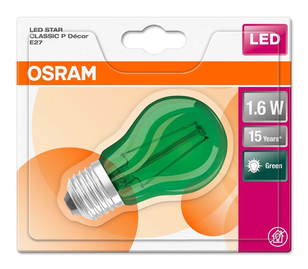 OSRAM Ampoule boule LED E27 - verte Image du produit 