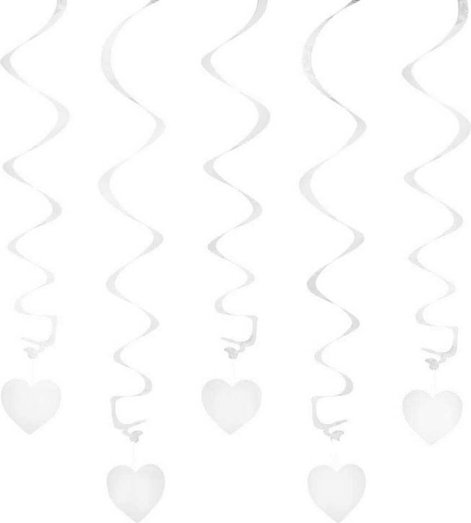 Oblique Unique 5 Girlande Spiral Deckenhänger mit Herz - Produktbild 